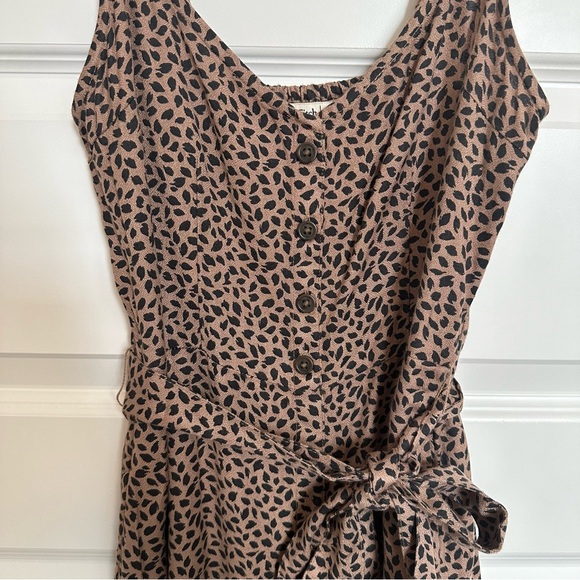 Abercrombie Midi Dress Animal Print Size Small - Picture 2 of 6